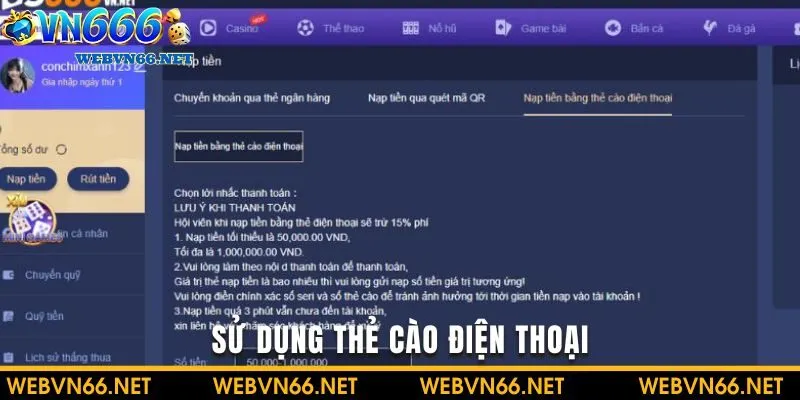 Thẻ cào điện thoại an toàn 100% nhưng chỉ phù hợp với những lần nạp tiền nhỏ